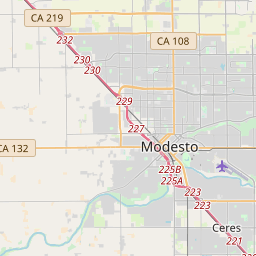 Modesto California Zip Code Map Updated June 2020