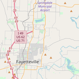 Fayetteville Arkansas Zip Code Map Updated July 2020