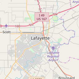 Lafayette Louisiana Zip Code Map Updated July 2020