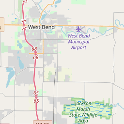 West Bend Wisconsin Zip Code Map Updated June 2020