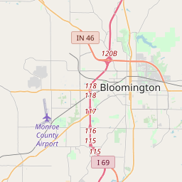 Bloomington Indiana Zip Code Map Updated June 2020