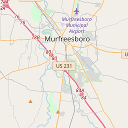Murfreesboro Tennessee Zip Code Map Updated June 2020