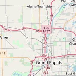 East Grand Rapids Michigan Zip Code Map Updated July 2020