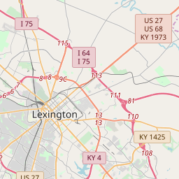 Lexington Fayette Kentucky Zip Code Map Updated June 2020