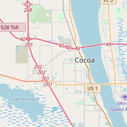 Cocoa Beach Zip Code Map - United States Map