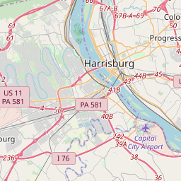 Harrisburg Pennsylvania Zip Code Map Updated July 2020