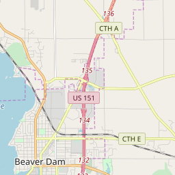 Beaver Dam Wi Map