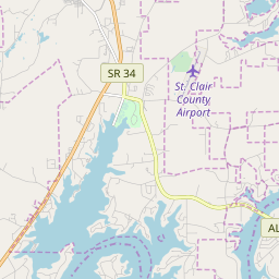 Download Pell City Alabama Map Gif