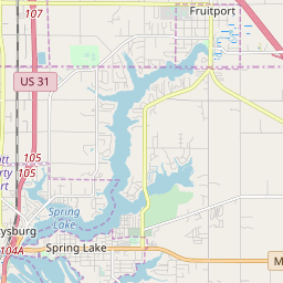 Spring Lake Michigan Zip Code Map Updated July 2020