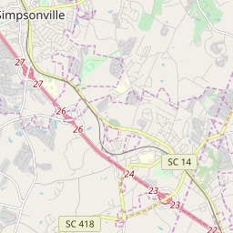 Zoning Map  Simpsonville South Carolina