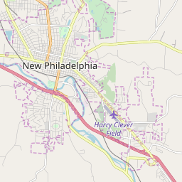 New philadelphia ohio map