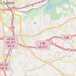 Winston Salem Nc Zip Code Map - Map