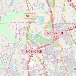 Cary North Carolina Zip Code Map Updated June 2020