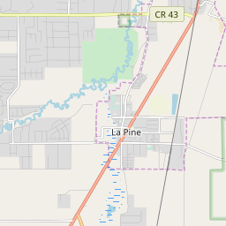 La Pine Oregon Map