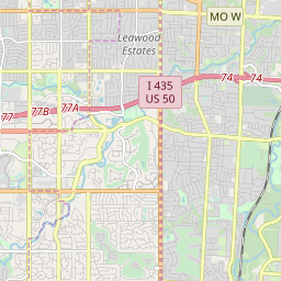 Map of Kansas State Senate District 7 Border - October 2022