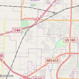 Springfield Missouri Zip Code Map