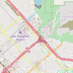 san fernando valley zip code map