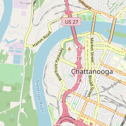 Zip Code Map Chattanooga Tennessee 600x442