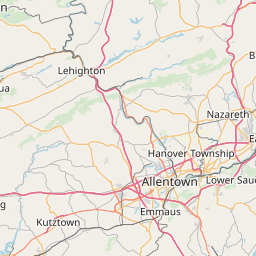 Allentown Pennsylvania Zip Code Map Updated July 2020